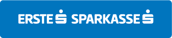 Das Logo der Erste Bank & Sparkasse in weiß auf blauem Hintergrund